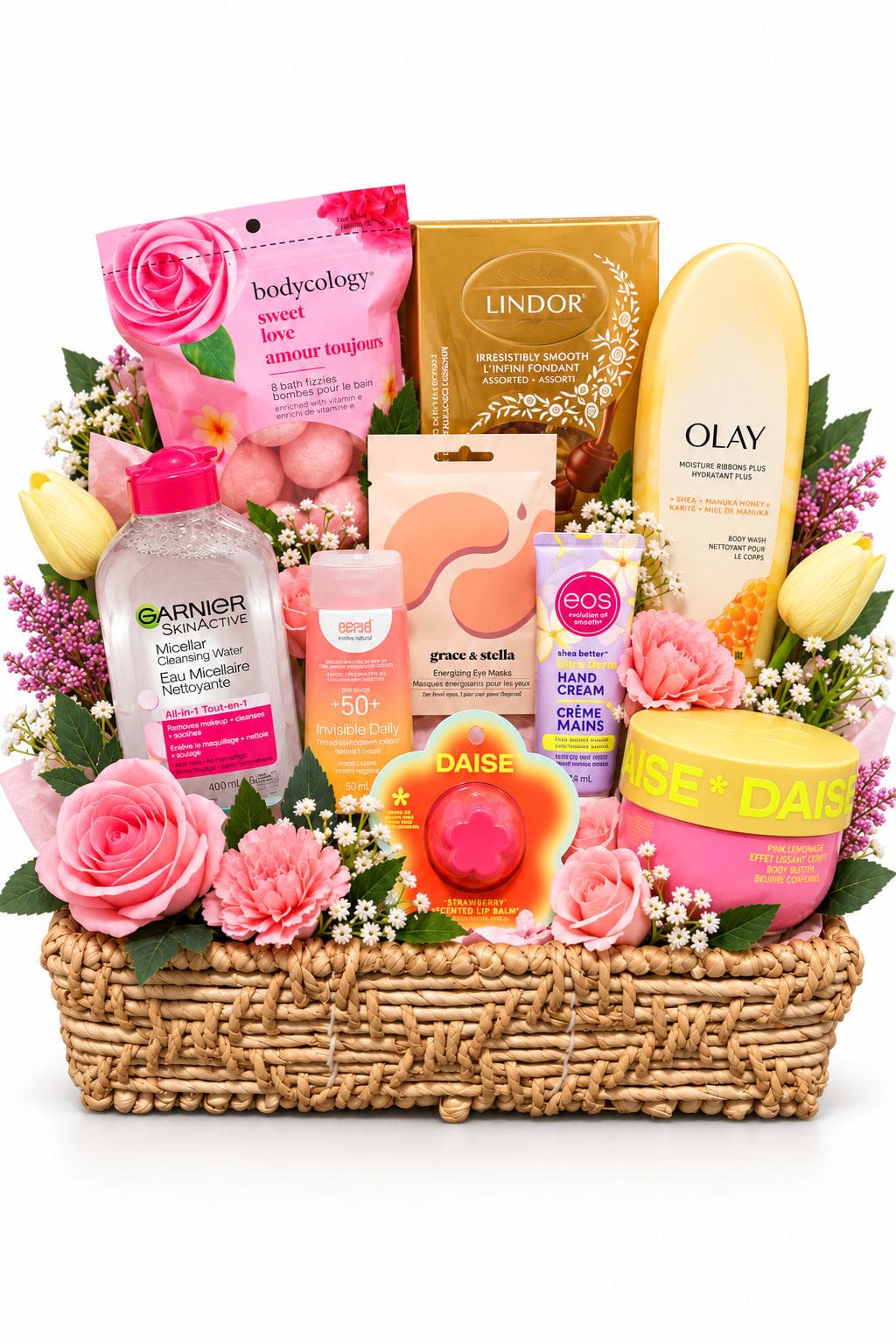 Blush & Bloom Self-Care Basket